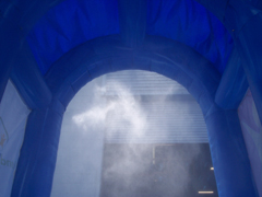 Inflatable Interactive Games INSIDE Misting Tunel